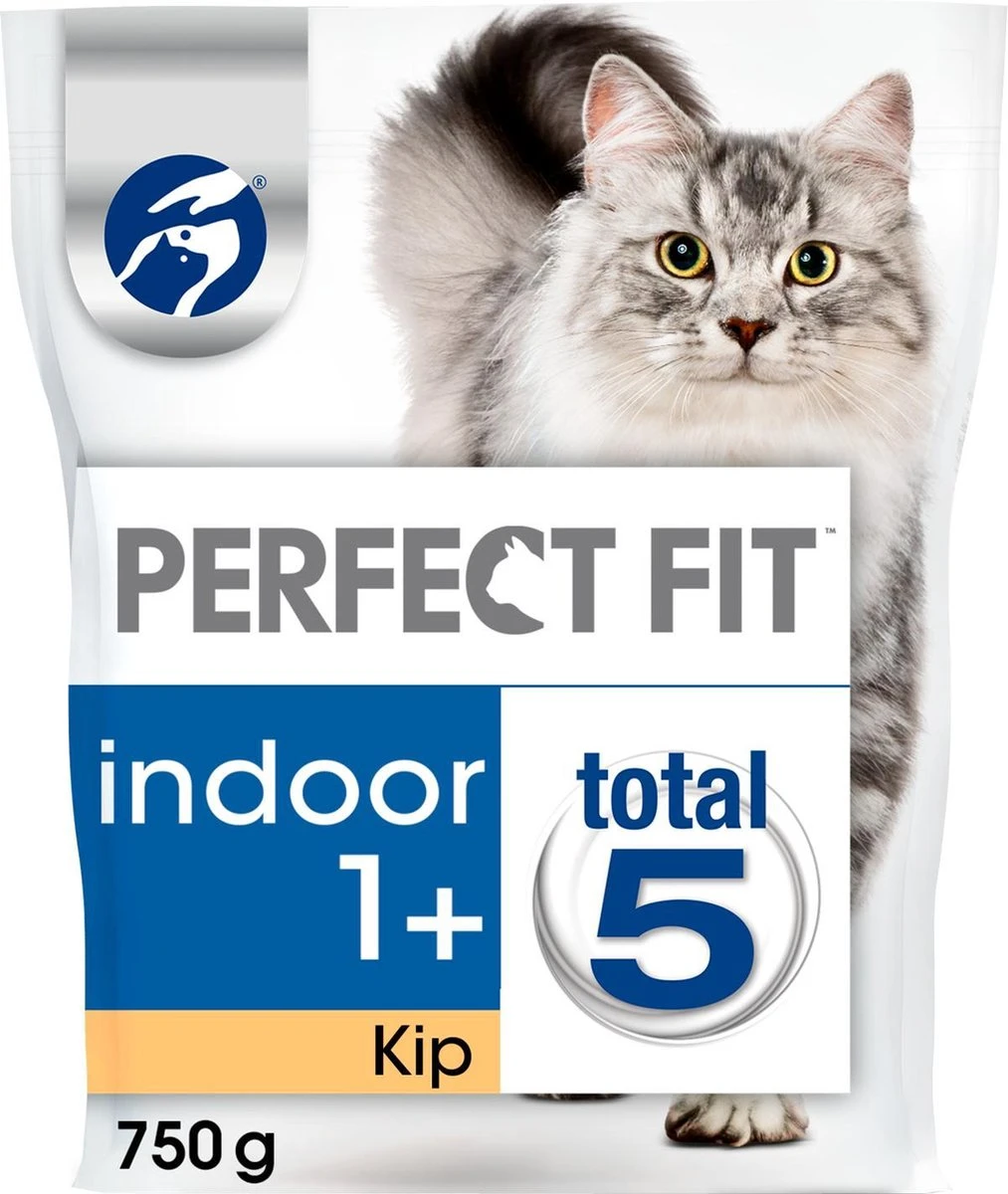 Perfect Fit Indoor 1+ Katten Droogvoer - Kip - 4 X 750 Gr 3 Perfect Fit Indoor 1+ Katten Droogvoer - Kip - 4 X 750 Gr