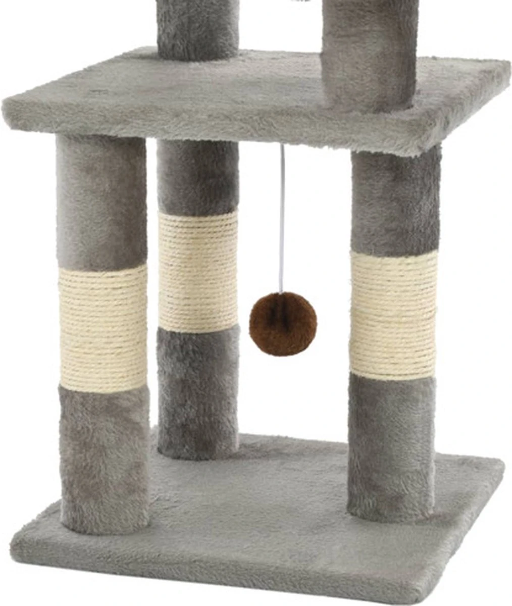 VidaXL Kattenkrabpaal Met Sisal Krabpalen 65 Cm Grijs 4 VidaXL Kattenkrabpaal Met Sisal Krabpalen 65 Cm Grijs - Afbeelding 2