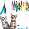 Merkloos 2 Kattenhengels Met 10 Speeltjes – Bewegende Kattenspeeltjes Met Veren En Belletjes – Interactieve Kattenspeelgoed Voor Kittens – Cat Toys 2 Merkloos 2 Kattenhengels Met 10 Speeltjes – Bewegende Kattenspeeltjes Met Veren En Belletjes – Interactieve Kattenspeelgoed Voor Kittens – Cat Toys -Kattenbenodigdheden 1015x1200 1
