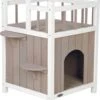 Trixie Kattenhuis Cat's Home Met Balkon Grijs / Wit - 45X65X45 CM 2 Trixie Kattenhuis Cat's Home Met Balkon Grijs / Wit - 45X65X45 CM -Kattenbenodigdheden 1026x1200 1