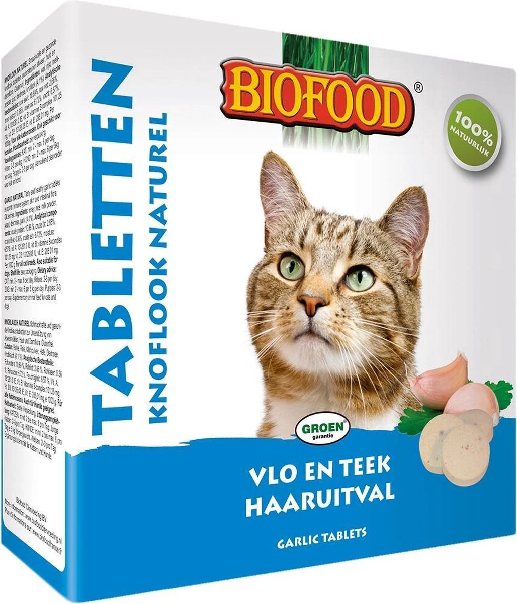 Biofood Kattensnoepjes Anti-Vlo - Naturel - 100 St 4 Biofood Kattensnoepjes Anti-Vlo - Naturel - 100 St - Afbeelding 2