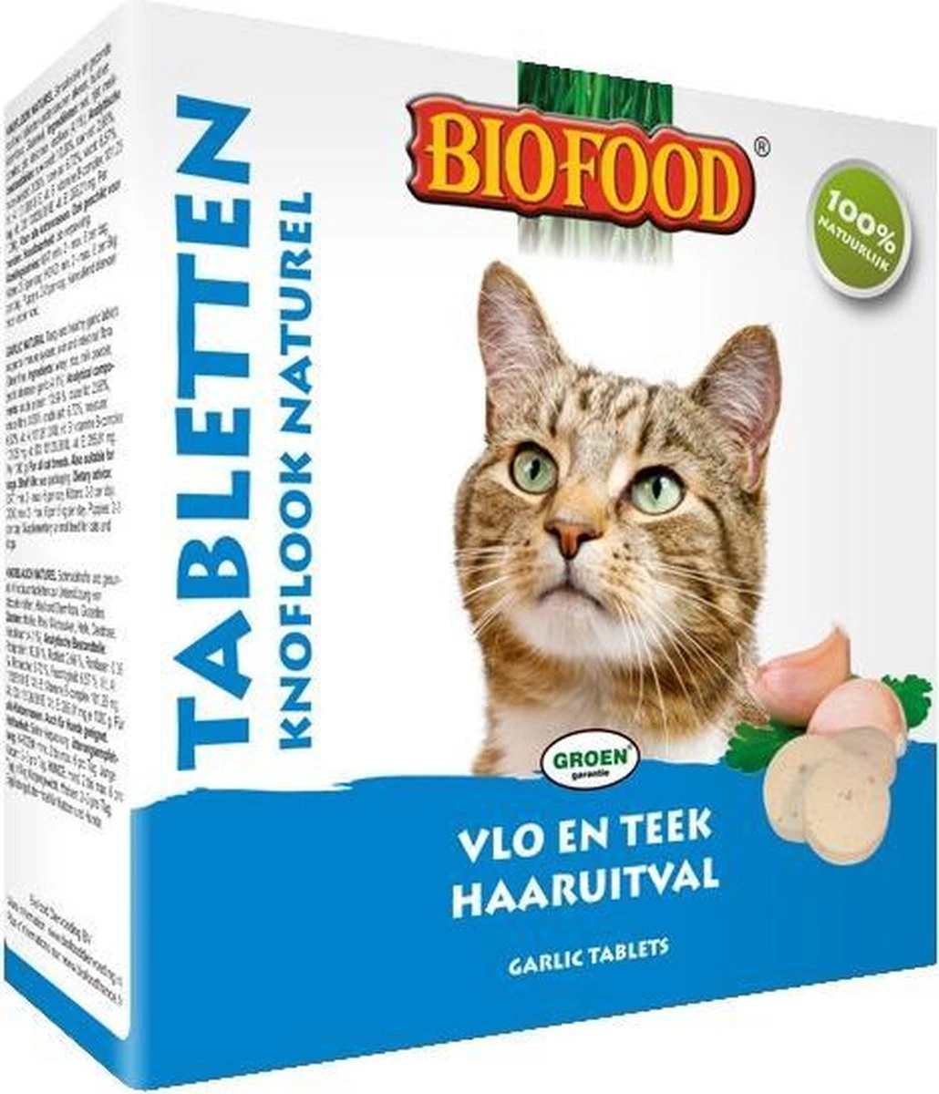 Biofood Kattensnoepjes Anti-Vlo - Naturel - 100 St 3 Biofood Kattensnoepjes Anti-Vlo - Naturel - 100 St