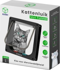 Rirri Kattenluik Met Tunnel - 4 Vergrendelingsstanden - Weersbestendig - Binnen En Buiten - Maat L - Zwart - 25,5 X 23.5 Cm 17 Rirri Kattenluik Met Tunnel - 4 Vergrendelingsstanden - Weersbestendig - Binnen En Buiten - Maat L - Zwart - 25,5 X 23.5 Cm -Kattenbenodigdheden 1031x1200 4