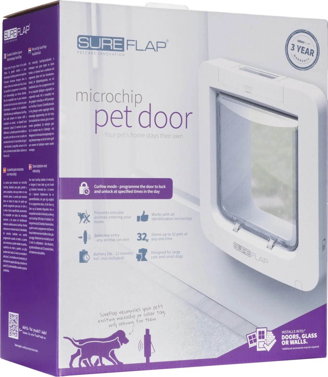 SureFlap Microchip - Kattenluik - Wit - L - 18 X 17 Cm 9 SureFlap Microchip - Kattenluik - Wit - L - 18 X 17 Cm - Afbeelding 7