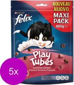 Felix PlayTubes - Kattensnacks Kalkoen & Ham - 5 X 180g 14 Felix PlayTubes - Kattensnacks Kalkoen & Ham - 5 X 180g -Kattenbenodigdheden 1047x1200