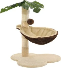 VidaXL Kattenkrabpaal Met Sisal Krabpaal 50 Cm Beige En Bruin -Kattenbenodigdheden 1068x1200