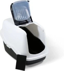 Savic Kattenbak Nestor - Kattenbak - Zwart/Wit - 56 X 39 X 38,5 -Kattenbenodigdheden 1076x1200 2