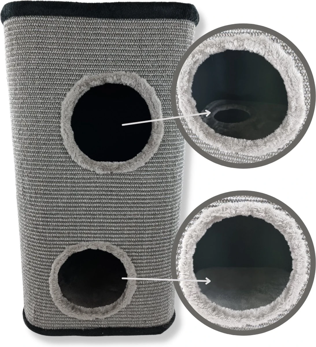 Topmast Krabton Cattower - Grijs - Maat L - 76 Cm - Krabpaal - Krabton Voor Katten 11 Topmast Krabton Cattower - Grijs - Maat L - 76 Cm - Krabpaal - Krabton Voor Katten - Afbeelding 9