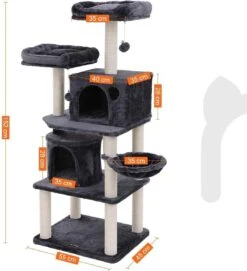 Hoppa! Kattenboom - Krabpaal - Grijs - Fluweel 12 Hoppa! Kattenboom - Krabpaal - Grijs - Fluweel -Kattenbenodigdheden 1094x1200 1