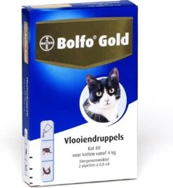 Kattenbenodigdheden 28 Bayer Bolfo Gold 80 Anti Vlooienmiddel - Kat - >4 Kg - 2 Pipetten