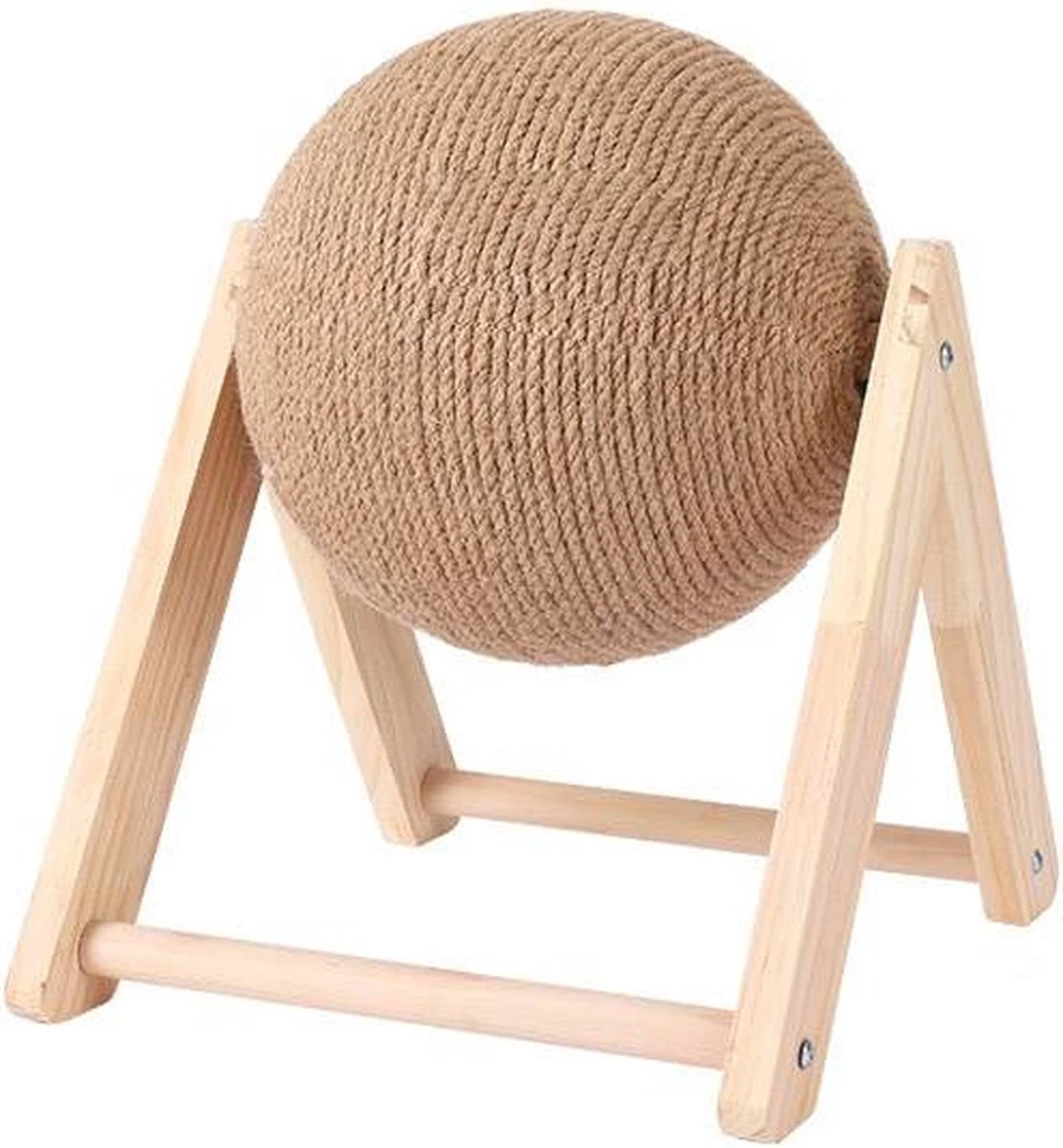 LARMA Krabbol Voor Katten - Krabpaal - Krabbol - Krabplank - Krabmeubel - Kattenspeeltje - 22x18x16 CM - Bruin 3 LARMA Krabbol Voor Katten - Krabpaal - Krabbol - Krabplank - Krabmeubel - Kattenspeeltje - 22x18x16 CM - Bruin