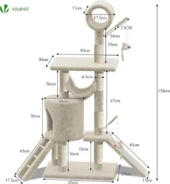 Grote Krabpaal Met Krabpaal XXL, Klimboom Voor Katten, Activiteitencentrum, Met Grot En Platforms Voor Katten, Hoogte 154 Cm, Beige 13 Grote Krabpaal Met Krabpaal XXL, Klimboom Voor Katten, Activiteitencentrum, Met Grot En Platforms Voor Katten, Hoogte 154 Cm, Beige -Kattenbenodigdheden 1112x1200 2