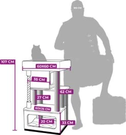 Petrebels Lodge 107 Krabpaal - Creme - Design - Zeer Stabiel -Kattenbenodigdheden 1121x1200 1