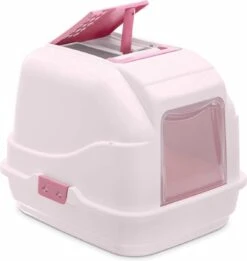 Imac Easy Cat - Roze - Kattenbak - 40,5 X 50 X 41 Cm