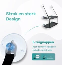 Raamhangmat - Dubbellaags - Met Zuignappen - 20kg Draag Gewicht - Kattenhangmat - Hangmat Kat - Kattenbed - Kattenkussen - Kattenbank - Kattenmand - Raam - Kattenhangmat Raam - Zwart - Radiator -Kattenbenodigdheden 1149x1200 7