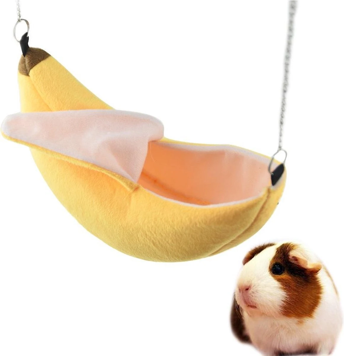 Merkloos Hamster Hangmat Banaan | Schommel Voor Hamsters/Kleine Knaagdieren | Hamster Speelgoed | Muis Speelgoed | Muis Hangmat 3 Merkloos Hamster Hangmat Banaan | Schommel Voor Hamsters/Kleine Knaagdieren | Hamster Speelgoed | Muis Speelgoed | Muis Hangmat