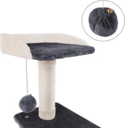 Merkloos MC Star Krabpaal 100cm Met Schraper Meerdere Platforms, Tweedeurs Kattengrotten, Speelgoedballen Met Bellen, Krabbed Natuurlijk Sisal Katten Spelletjes - Grijs&Beige, 100cm 12 Merkloos MC Star Krabpaal 100cm Met Schraper Meerdere Platforms, Tweedeurs Kattengrotten, Speelgoedballen Met Bellen, Krabbed Natuurlijk Sisal Katten Spelletjes - Grijs&Beige, 100cm -Kattenbenodigdheden 1173x1200 6