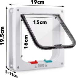DOWO® - Kattenklep - Kattenluik - Kattenluikje - 4-weg Magneetsluiting Huisdierklep, Eenvoudige Installatie Kattendeur Huisdierendeur Aan De Muur, Houten Deur, Upvc Binnendeur, Baksteenwanden, Houten Deuren (M - Buitenmaat 19 X20 Cm) 15 DOWO® - Kattenklep - Kattenluik - Kattenluikje - 4-weg Magneetsluiting Huisdierklep, Eenvoudige Installatie Kattendeur Huisdierendeur Aan De Muur, Houten Deur, Upvc Binnendeur, Baksteenwanden, Houten Deuren (M - Buitenmaat 19 X20 Cm) -Kattenbenodigdheden 1183x1200 4