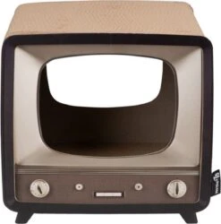 District 70 TELLY - Retro TV Krabmeubel - Instagrammable Kartonnen TV Voor Katten - 39 X 27 X 37 Cm -Kattenbenodigdheden 1186x1200 10