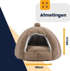 MIRO Katten Huis - Kattenhuizen - Kattenhok - Kattenmand - Dierenhuis - Extra Zacht - Bruin 19 MIRO Katten Huis - Kattenhuizen - Kattenhok - Kattenmand - Dierenhuis - Extra Zacht - Bruin -Kattenbenodigdheden 1186x1200 9