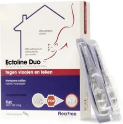 Flea Free Ectoline Duo Kat - Tegen Vlooien En Teken - 2 Pipetten 18 Flea Free Ectoline Duo Kat - Tegen Vlooien En Teken - 2 Pipetten -Kattenbenodigdheden 1188x1200