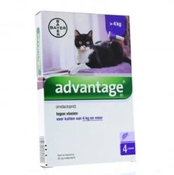 Advantage 80 Vlooiendruppelsl Kat Vanaf 4 Kg - 4 Pipetten 8 Advantage 80 Vlooiendruppelsl Kat Vanaf 4 Kg - 4 Pipetten -Kattenbenodigdheden 1190x1200