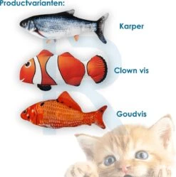 RealN Elektrische Speelvis Clownvis Inclusief Catnip Zakje – Kattenspeeltjes - Kattenspeelgoed – Krachtige Batterij – Bewegende Vis – Leukste Kattenspeeltje Goudvis – Kat Actiever Maken – 30 Cm – Speelvis Katten – Wasbaar – Oplaadbaar – Blauw/Wit 13 RealN Elektrische Speelvis Clownvis Inclusief Catnip Zakje – Kattenspeeltjes - Kattenspeelgoed – Krachtige Batterij – Bewegende Vis – Leukste Kattenspeeltje Goudvis – Kat Actiever Maken – 30 Cm – Speelvis Katten – Wasbaar – Oplaadbaar – Blauw/Wit -Kattenbenodigdheden 1192x1200 4