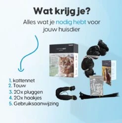 Kattennet Voor Balkon 4 X 10 M - Kattennet - Katten Gaas - Zwart -Kattenbenodigdheden 1197x1200 9