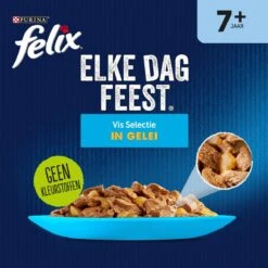 Felix Elke Dag Feest Vis 7+ Senior - Katten Natvoer - 48 X 85g 10 Felix Elke Dag Feest Vis 7+ Senior - Katten Natvoer - 48 X 85g -Kattenbenodigdheden 1198x1200 1