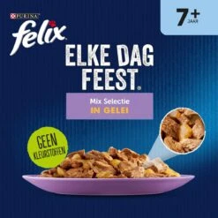 Felix Elke Dag Feest Mix Selectie In Gelei 7+ Senior - Katten Natvoer - 48 X 85g 10 Felix Elke Dag Feest Mix Selectie In Gelei 7+ Senior - Katten Natvoer - 48 X 85g -Kattenbenodigdheden 1198x1200 4