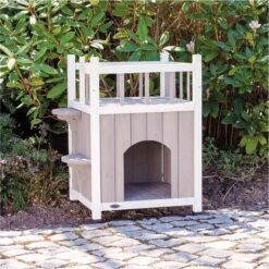 Trixie Kattenhuis Cat's Home Met Balkon Grijs / Wit - 45X65X45 CM 8 Trixie Kattenhuis Cat's Home Met Balkon Grijs / Wit - 45X65X45 CM -Kattenbenodigdheden 1199x1200 23