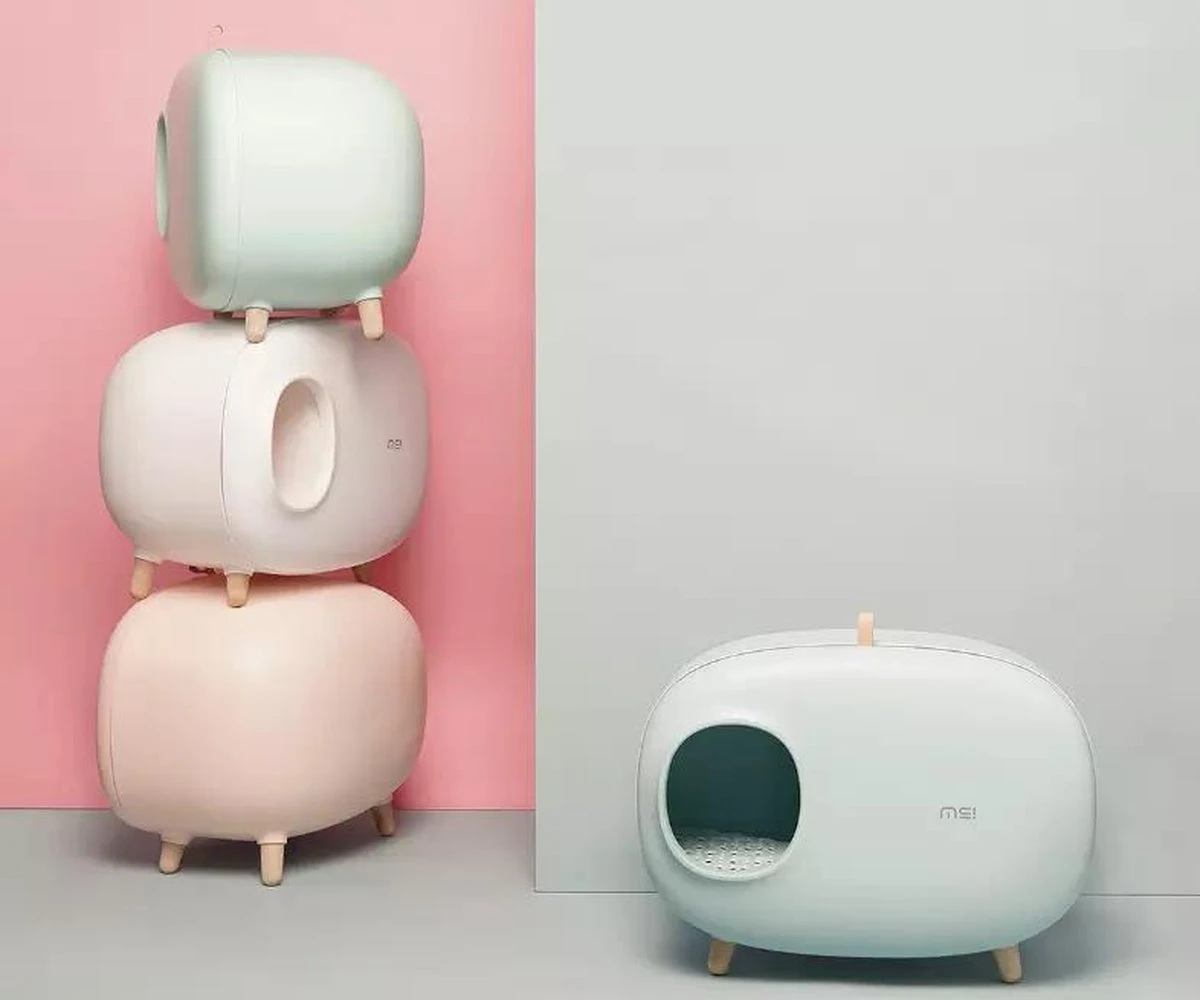 MakeSure Kattenbak Met Lade - Groen - 60 X 38 X 45 Cm - Design 15 MakeSure Kattenbak Met Lade - Groen - 60 X 38 X 45 Cm - Design - Afbeelding 13