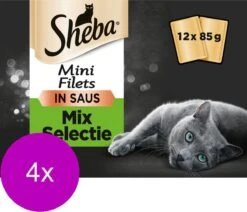 Sheba Multipack Mini Filets Chef Pouch - Kattenvoer - 4 X 12x85 G 6 Sheba Multipack Mini Filets Chef Pouch - Kattenvoer - 4 X 12x85 G -Kattenbenodigdheden 1200x1030 7