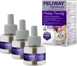 Feliway Optimum - Navulling 3-Pack - 3x Flacon 48 Ml - Anti-stress Kat -Kattenbenodigdheden 1200x1033