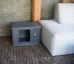 RHRQuality Kattenhuis Voor Binnen En Buiten Kattenhok Villa De Luxe Grijs 18 RHRQuality Kattenhuis Voor Binnen En Buiten Kattenhok Villa De Luxe Grijs -Kattenbenodigdheden 1200x1046 3