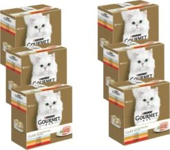 Gourmet Gold Mousse - Kattenvoer Natvoer - Met Tonijn, Lever, Kalkoen, Rund - 48 X 85 G -Kattenbenodigdheden 1200x1055 1