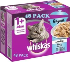 Whiskas 48x85g Ragout Vis - Zalm, Tonijn, Witte Vis 7 Whiskas 48x85g Ragout Vis - Zalm, Tonijn, Witte Vis -Kattenbenodigdheden 1200x1064 1