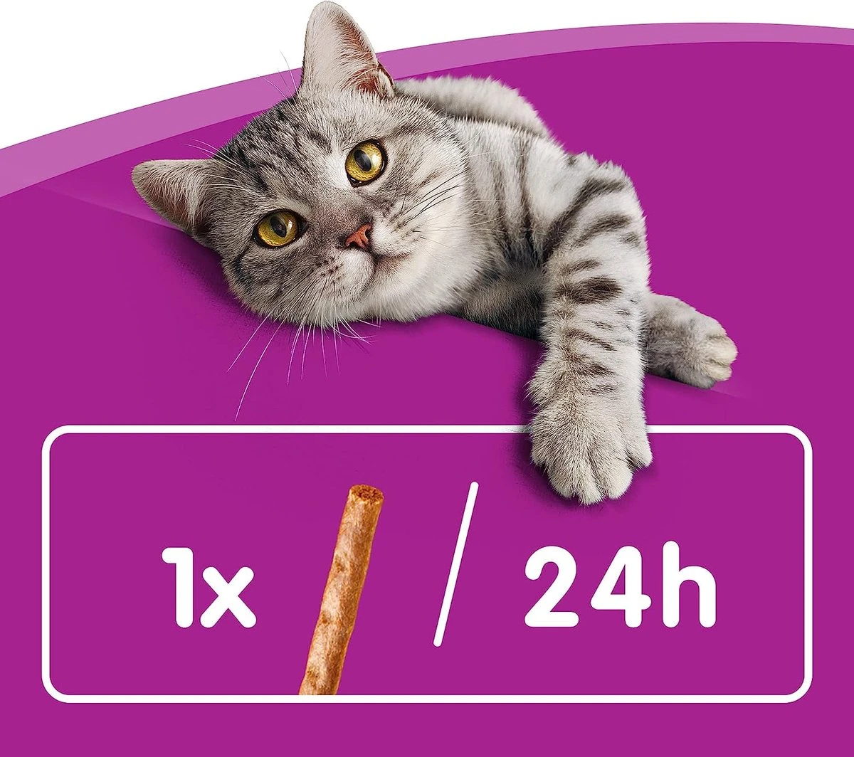 Whiskas Sticks Kattensnack - Kip - 14 X 6 Stuks 4 Whiskas Sticks Kattensnack - Kip - 14 X 6 Stuks - Afbeelding 2