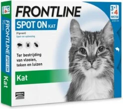 Kattenbenodigdheden 39 Frontline Spot On - Kat -Tegen Vlooien En Teken - 4 Pipetten