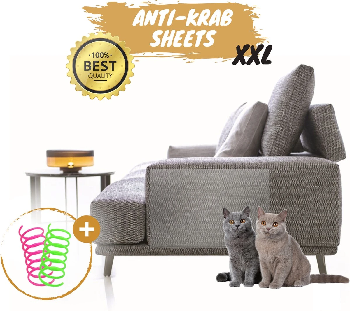 Merkloos Katten Anti Krab XXL Vellen - 10 Stuks - Met NeeleG Springveren - Meubelbescherming - Diervriendelijk - Geen Krabschade Aan Meubels - Bankbescherming - Enkelzijdig Klevend En Transparant - Zonder Punaises - Krabpaal - Anti Scratch - 30x45 CM 3 Merkloos Katten Anti Krab XXL Vellen - 10 Stuks - Met NeeleG Springveren - Meubelbescherming - Diervriendelijk - Geen Krabschade Aan Meubels - Bankbescherming - Enkelzijdig Klevend En Transparant - Zonder Punaises - Krabpaal - Anti Scratch - 30x45 CM