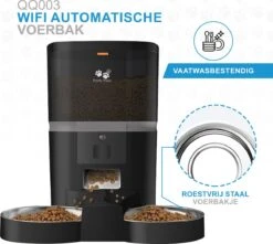 Pretty Paws QQ003 - Wifi Voermachine - Dubbele Voerbakjes - Zwart - Kat - 6L 22 Pretty Paws QQ003 - Wifi Voermachine - Dubbele Voerbakjes - Zwart - Kat - 6L -Kattenbenodigdheden 1200x1074