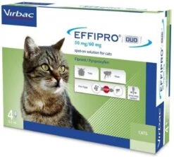 Virbac Effipro DUO Spot-On Kleine Kat (1 T/m 6 Kg) - 4 Pipetten 9 Virbac Effipro DUO Spot-On Kleine Kat (1 T/m 6 Kg) - 4 Pipetten -Kattenbenodigdheden 1200x1077