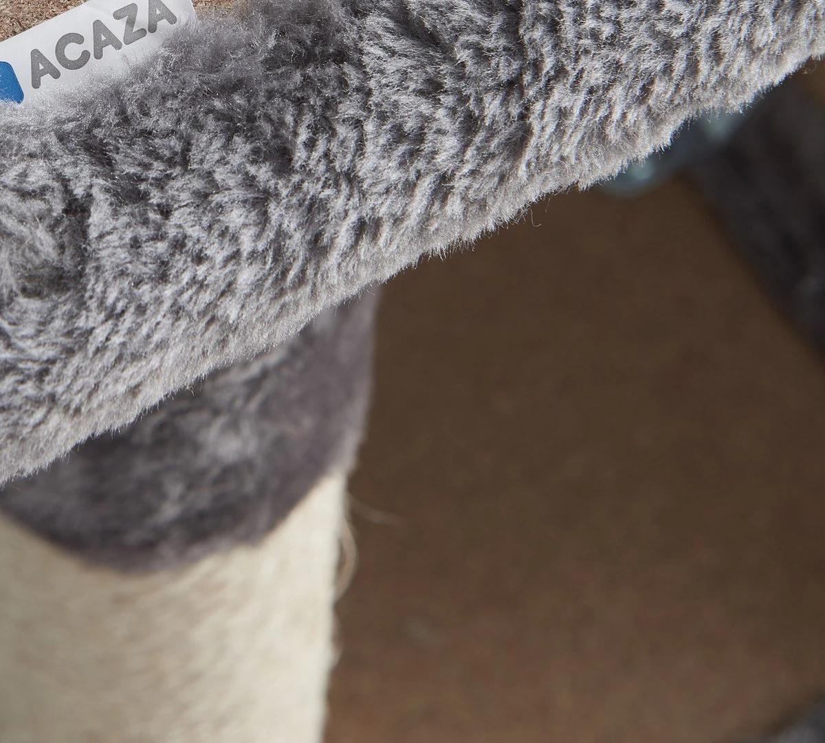 ACAZA Krabpaal, Kattenboom Met Krabbord En Huisjes Voor Meerdere Katten, Lichtgrijs 8 ACAZA Krabpaal, Kattenboom Met Krabbord En Huisjes Voor Meerdere Katten, Lichtgrijs - Afbeelding 6