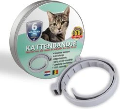 Biologische Vlooienband | Katten | Zonder Pesticiden | Vlooien En Teken | Veilig Voor Mens En Dier | Milieuvriendelijk | Kattenbandje | Geur Halsband