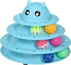 Sefaras Kattenspeeltjes - Set Bestaande Uit 14 Stuks - Kattenspeelgoed - Rond Draaiende Bal - Kattenspeeltje - Intelligente Kattenspeelgoed - Catch The Balls - Blauw 6 Sefaras Kattenspeeltjes - Set Bestaande Uit 14 Stuks - Kattenspeelgoed - Rond Draaiende Bal - Kattenspeeltje - Intelligente Kattenspeelgoed - Catch The Balls - Blauw -Kattenbenodigdheden 1200x1101 2