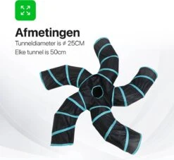 Tavaro Kattentunnel 5 Gangen - Met Speelbal - Kattenspeelgoed - Zwart / Blauw 17 Tavaro Kattentunnel 5 Gangen - Met Speelbal - Kattenspeelgoed - Zwart / Blauw -Kattenbenodigdheden 1200x1102 4