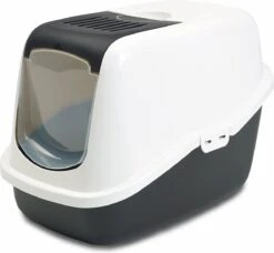 Savic Kattenbak Nestor - Kattenbak - Zwart/Wit - 56 X 39 X 38,5 -Kattenbenodigdheden 1200x1106 5