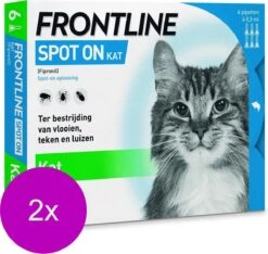 Frontline Spot On Kat - Anti Vlooien En Tekenmiddel - 2 X 6 Pip -Kattenbenodigdheden 1200x1138