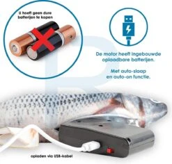 RealN Elektrische Speelvis Clownvis Inclusief Catnip Zakje – Kattenspeeltjes - Kattenspeelgoed – Krachtige Batterij – Bewegende Vis – Leukste Kattenspeeltje Goudvis – Kat Actiever Maken – 30 Cm – Speelvis Katten – Wasbaar – Oplaadbaar – Blauw/Wit 10 RealN Elektrische Speelvis Clownvis Inclusief Catnip Zakje – Kattenspeeltjes - Kattenspeelgoed – Krachtige Batterij – Bewegende Vis – Leukste Kattenspeeltje Goudvis – Kat Actiever Maken – 30 Cm – Speelvis Katten – Wasbaar – Oplaadbaar – Blauw/Wit -Kattenbenodigdheden 1200x1148 10