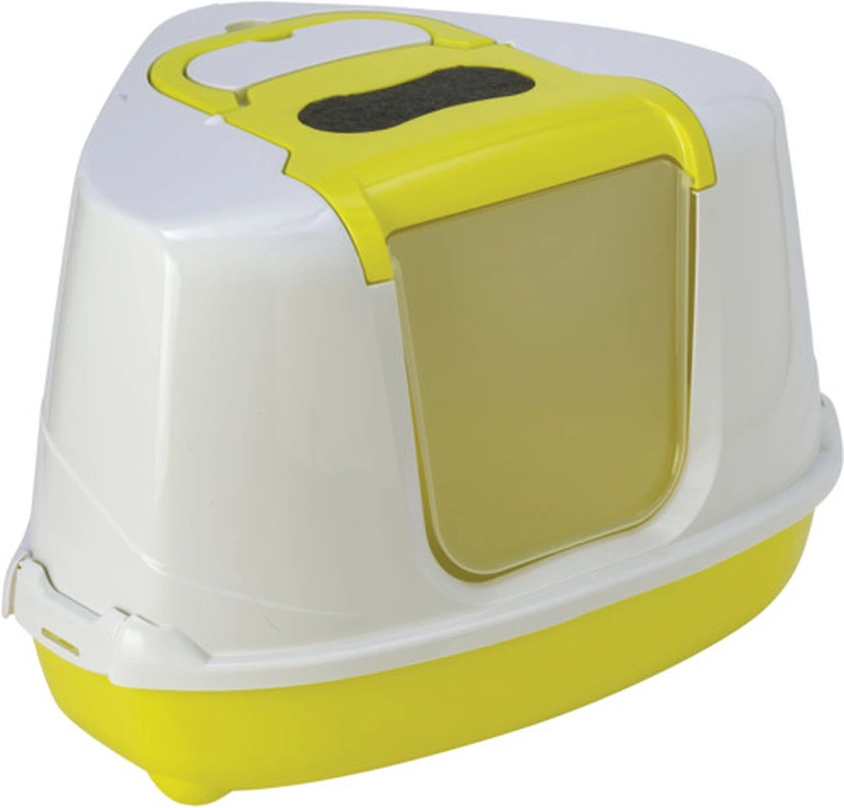 Moderna, Kattentoilet Flip Corner. Hoek Toilet. Afm: L 56,3 X B 44,4 X H 36,4 Cm. Kattenbak Voor In Een Hoek. 3 Moderna, Kattentoilet Flip Corner. Hoek Toilet. Afm: L 56,3 X B 44,4 X H 36,4 Cm. Kattenbak Voor In Een Hoek.